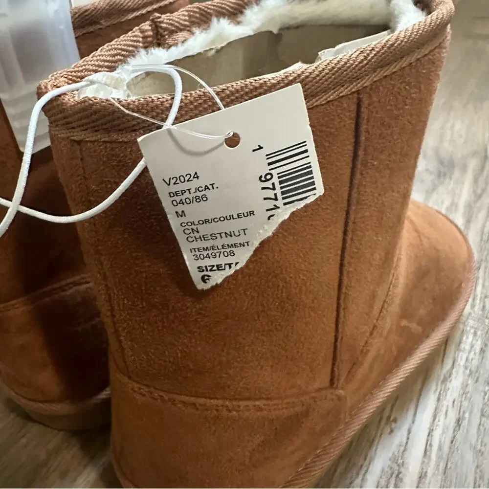NWT!! Children’s Place Faux Fur Winter Boots, Chestnut, Size 6